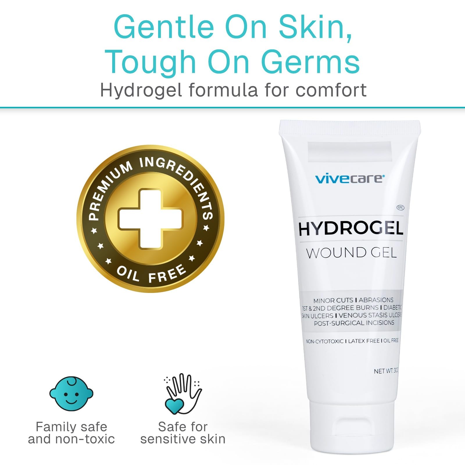 ViveCare Hydrogel: The Ultimate Ouchie Eraser for Cuts, Burns, and Boo-Boos