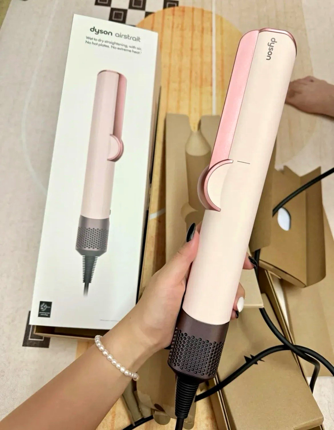 Dyson Airstrait Hair Straightener Styling Tool, Pink, Unisex Adults