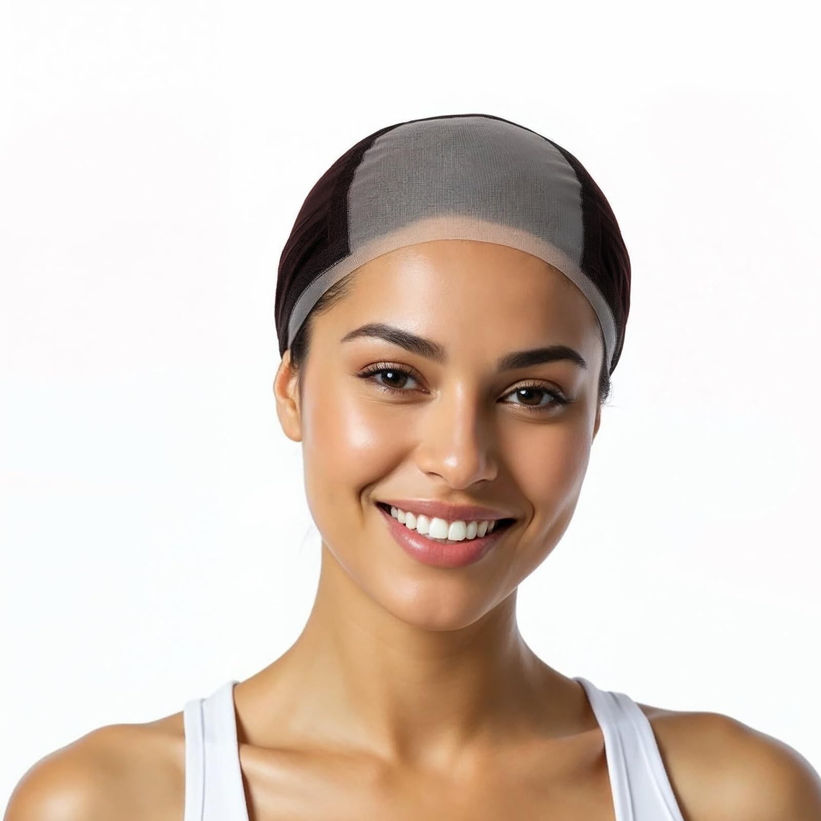 Non Slip, Glue less Wig Grip Cap with 4×5 Transparent Swiss Lace Front