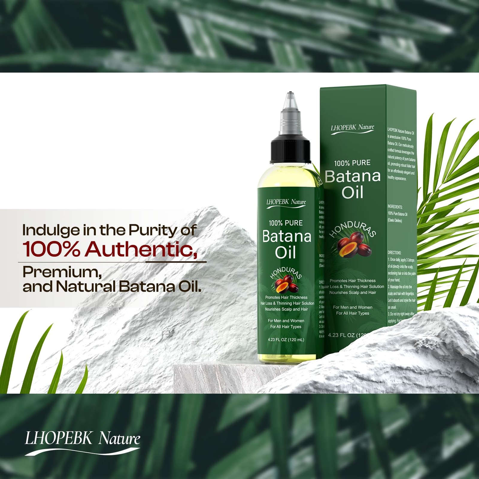 LHOPEBK Nature Organic Batana Oil for Hair Growth: Pure and Natural Yellow