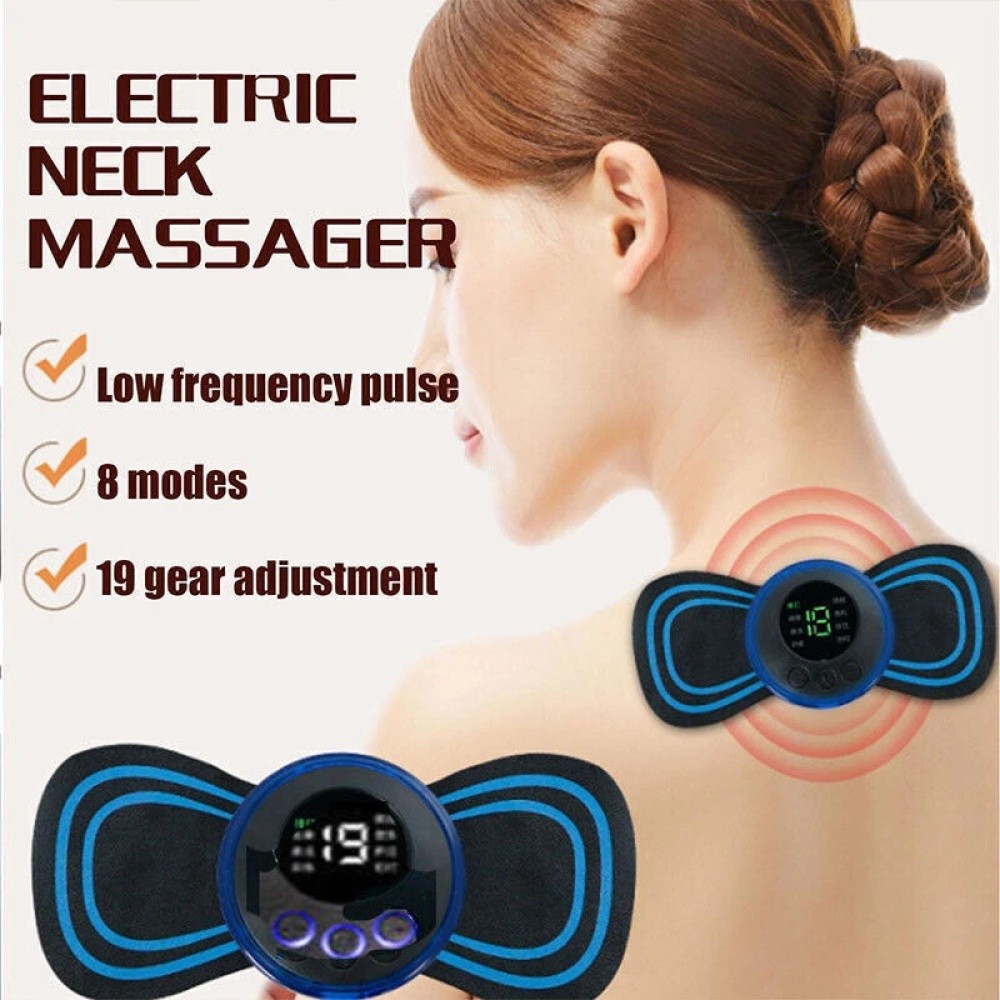 19 Levels Pulse Tens Unit EMS Massager – Full Body Muscle Stimulator Pain Relief