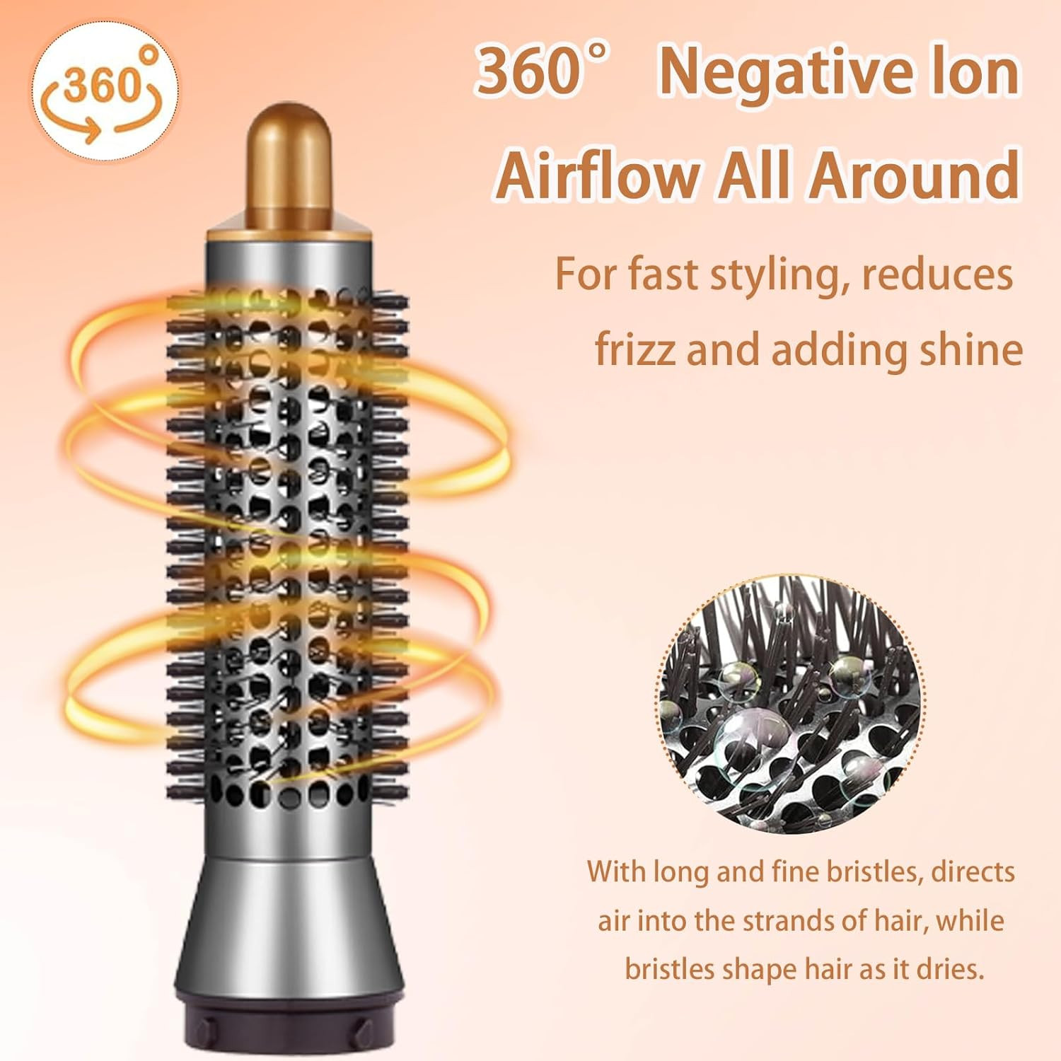 Small Round Volumizing Brush for Dyson Airwrap Attachments Smaller Round Brush A