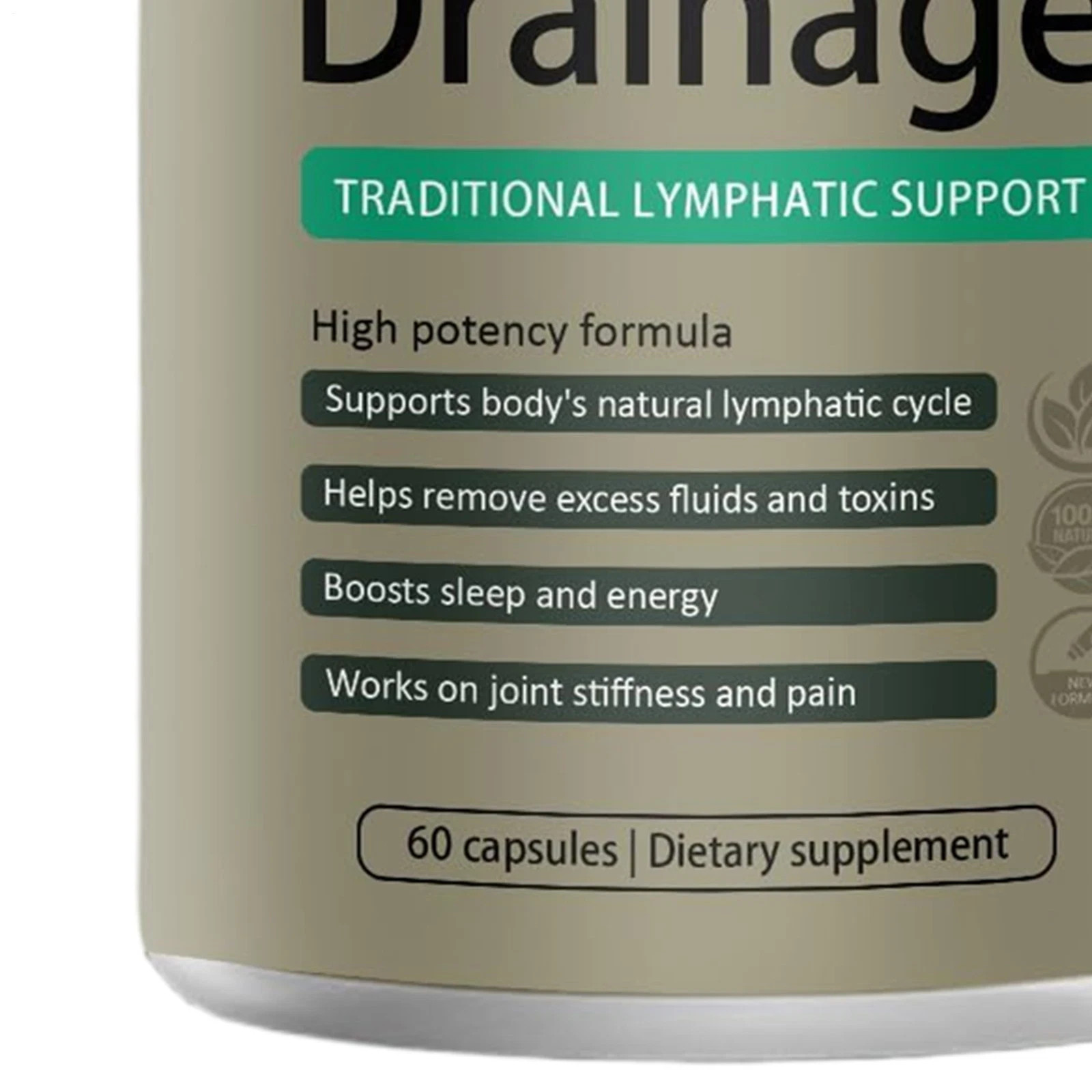 3PACK Sculptique Lymphatic Drainage Capsules, Lymphatic Drainage, 60 Capsules US