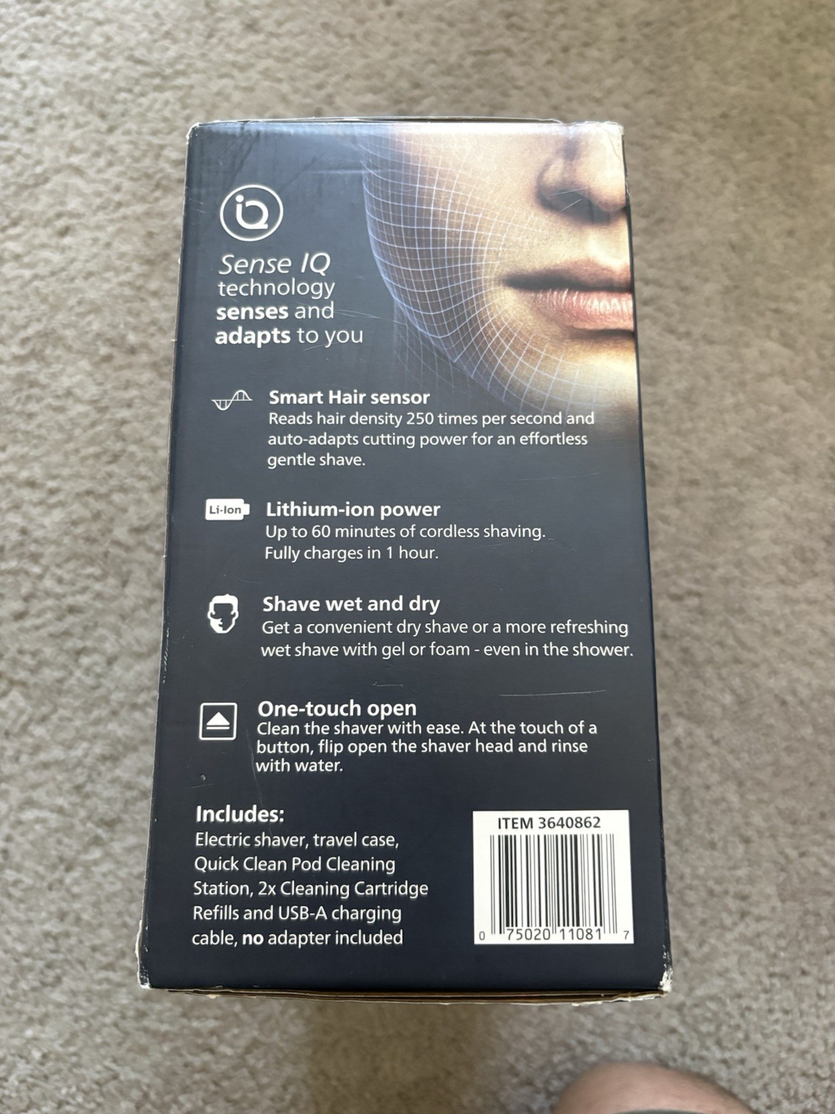 Philips Norelco Shaver 6900 with SenseIQ and Quick Clean Pod Series 6000