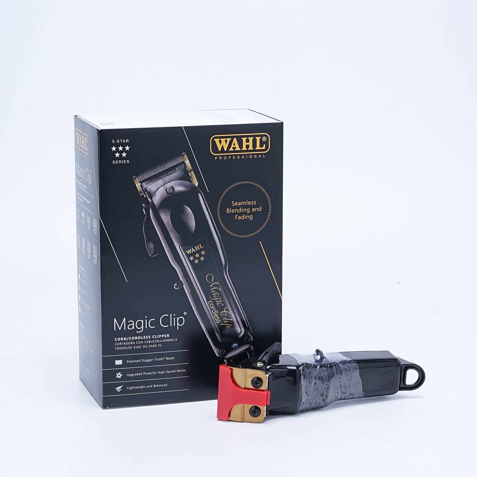 New Wahl 8148 Professional 5-Star Cordless Magic Clip BLACK