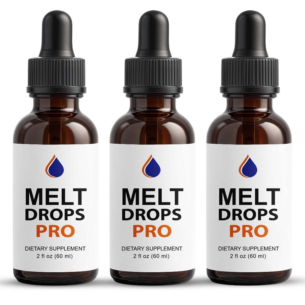 (3 Pack) Melt Drops Pro for Weight Loss – Premium Fat Burning Support Formula