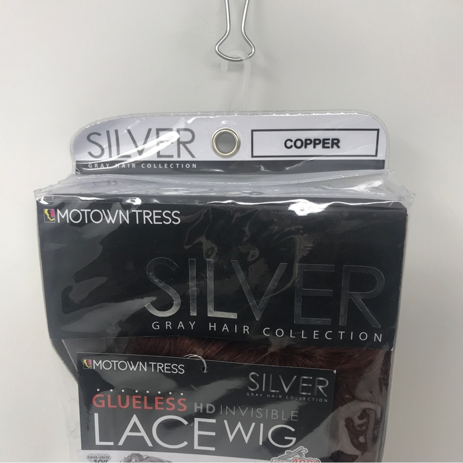 Motown Tress HD Invisible Lace Front Glue less Wig, OS – Copper