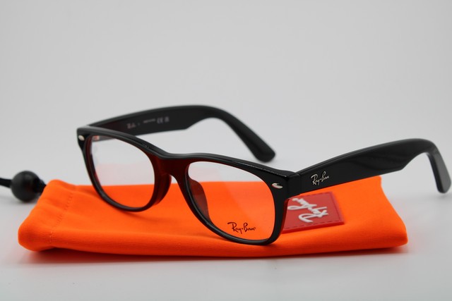 NEW RAY-BAN RB 5184F 2000 BLACK SILVER AUTHENTIC EYEGLASSES 52-18