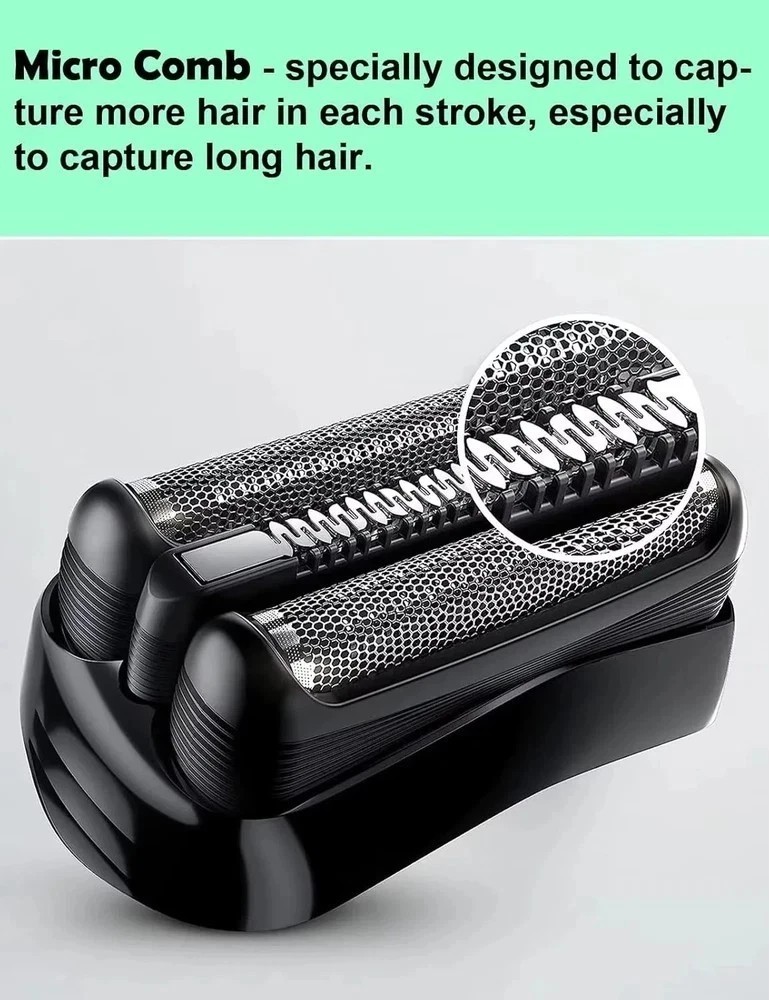Series 3 21B Replacement Shaver Head for Braun, Foil & Cutter Razor Replacement