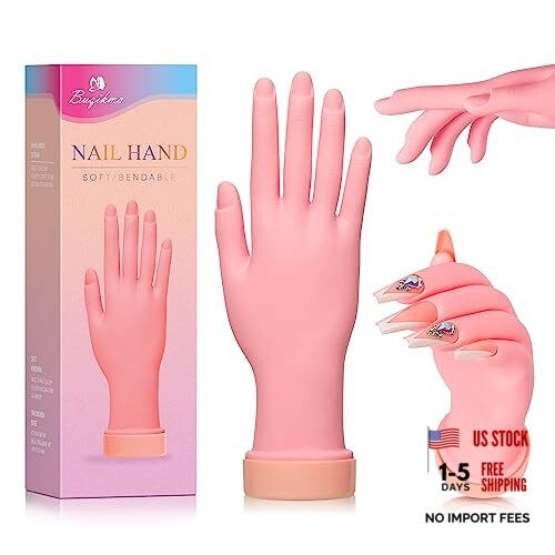for Acrylic Nails, Mannequin Hand for Nails Practice, Nail Practice Hand