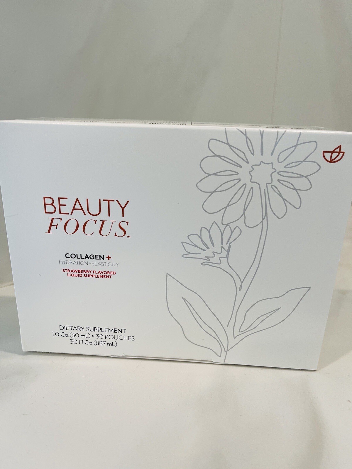 Nu Skin Beauty Focus Collagen+ Strawberry | Nuskin Liquid Collagen Exp 01/2025