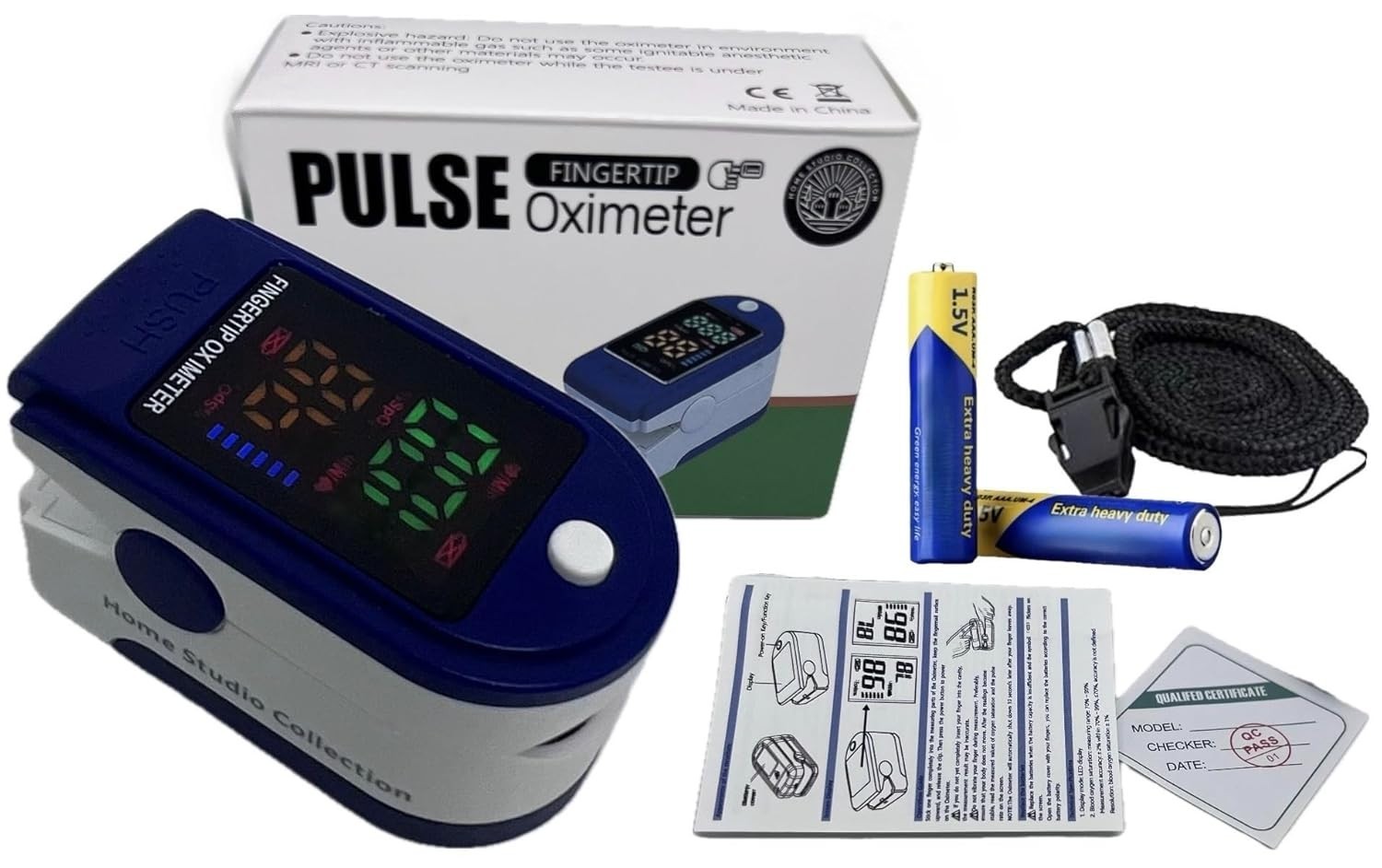 Roscoe Medical Finger Pulse Oximeter Oxygen Saturation Monitor – Pulse Ox Finger