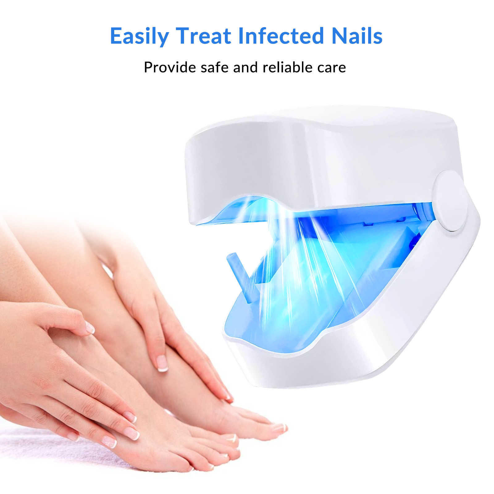 Nail Fungus Laser Physiotherapy Device 940nm 500nm for Toenail Fingernail Care