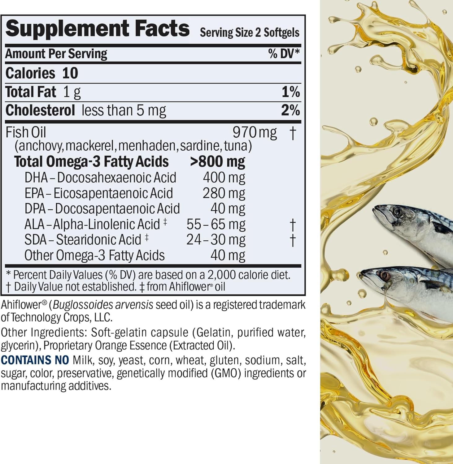 ANDREW LESSMAN Essential Omega-3 Orange – 180 Softgels – Ultra-Pure, High Pote