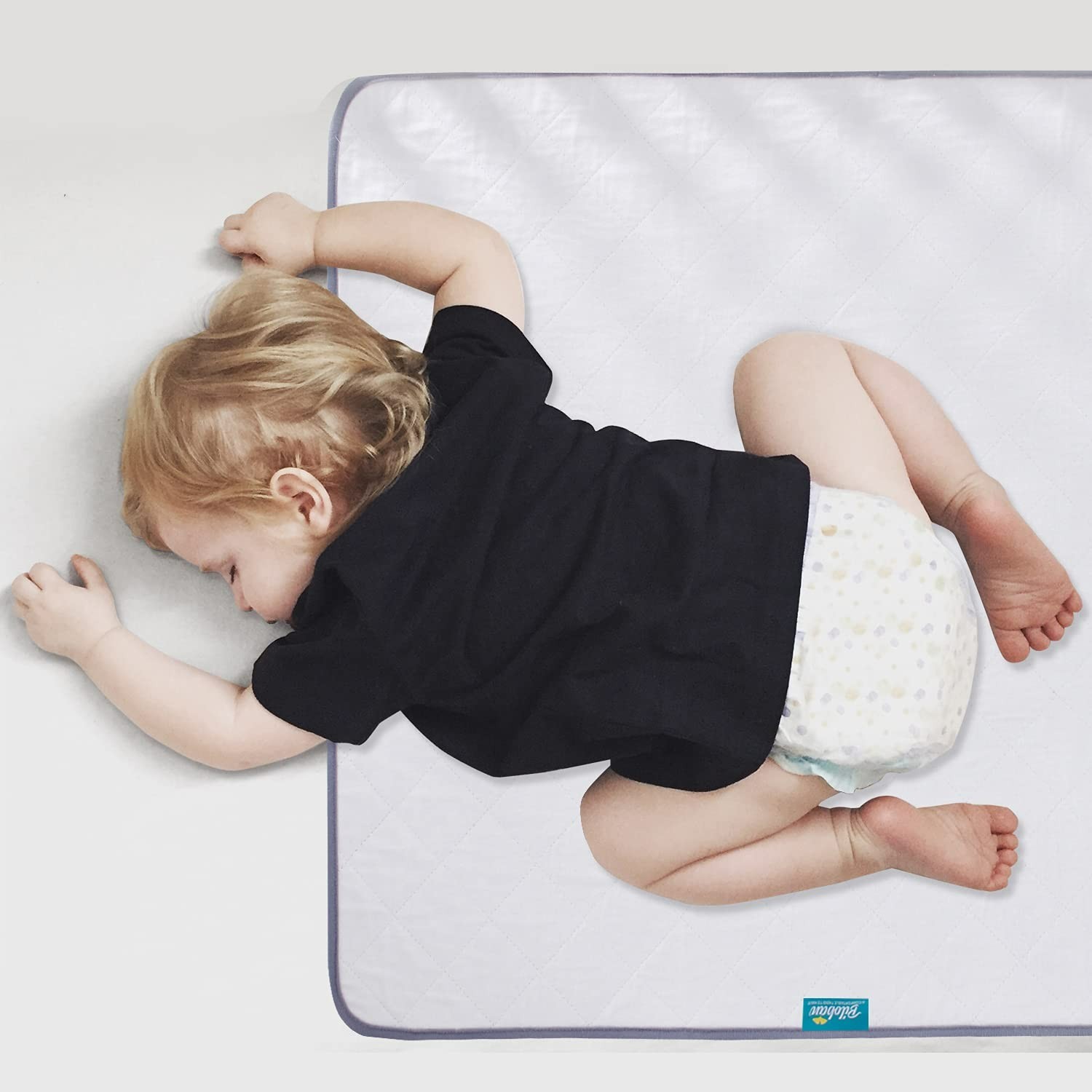 Waterproof Crib Mattress Protector 18×36 Non-Slip Incontinence Bed Pad Washable