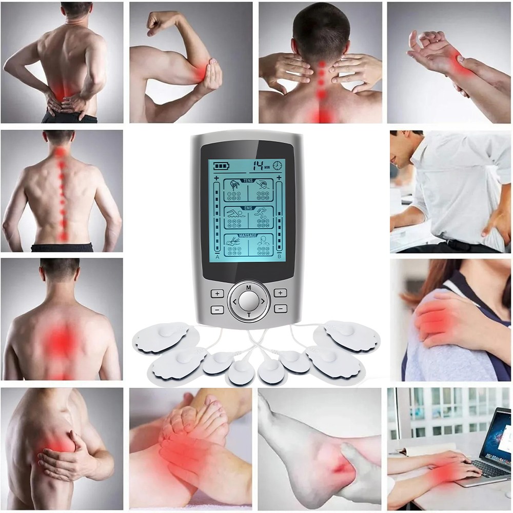 Tens Unit Muscle Stimulator Machine EMS Pulse 36 Modes Massager for Pain Relief
