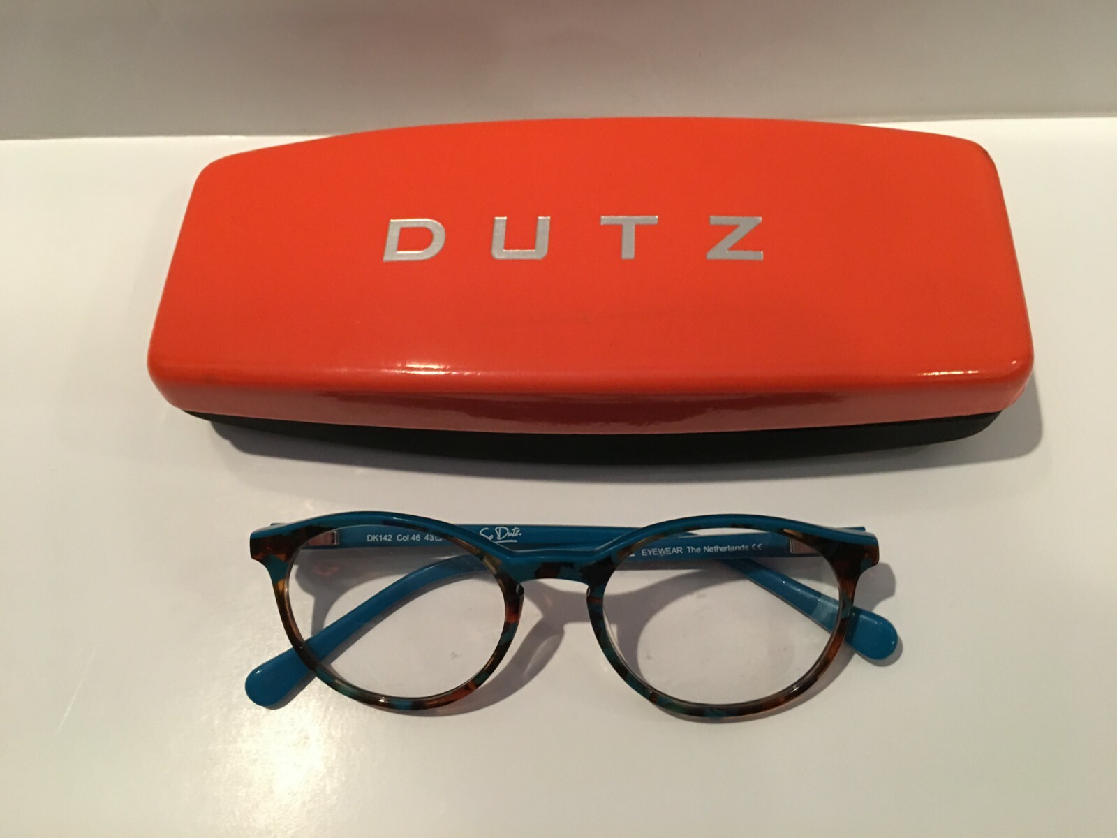 Kids DUTZ Eyeglass Frame NETHERLANDS DK142 75 43-17-120 Tortoise /Blue w/ case