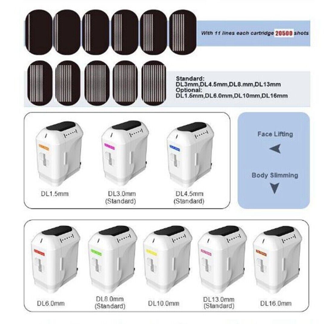 4D Transducers 12 Lines Cartridges Replacement Probe Tips Part for Face Body