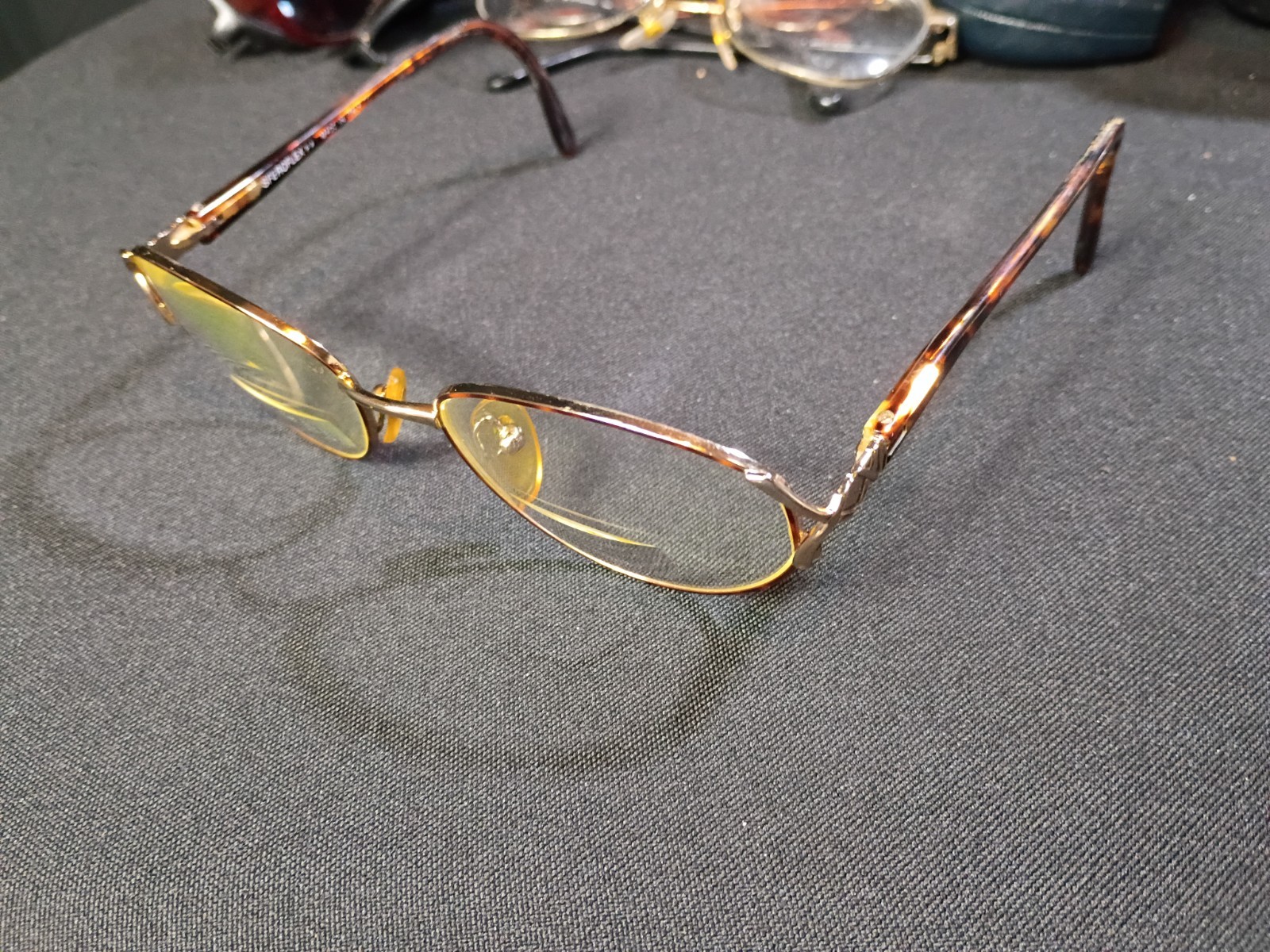 Sferoflex Unisex Adults Oval Full Rim Metal Eyeglass Frames Gold MPN 130
