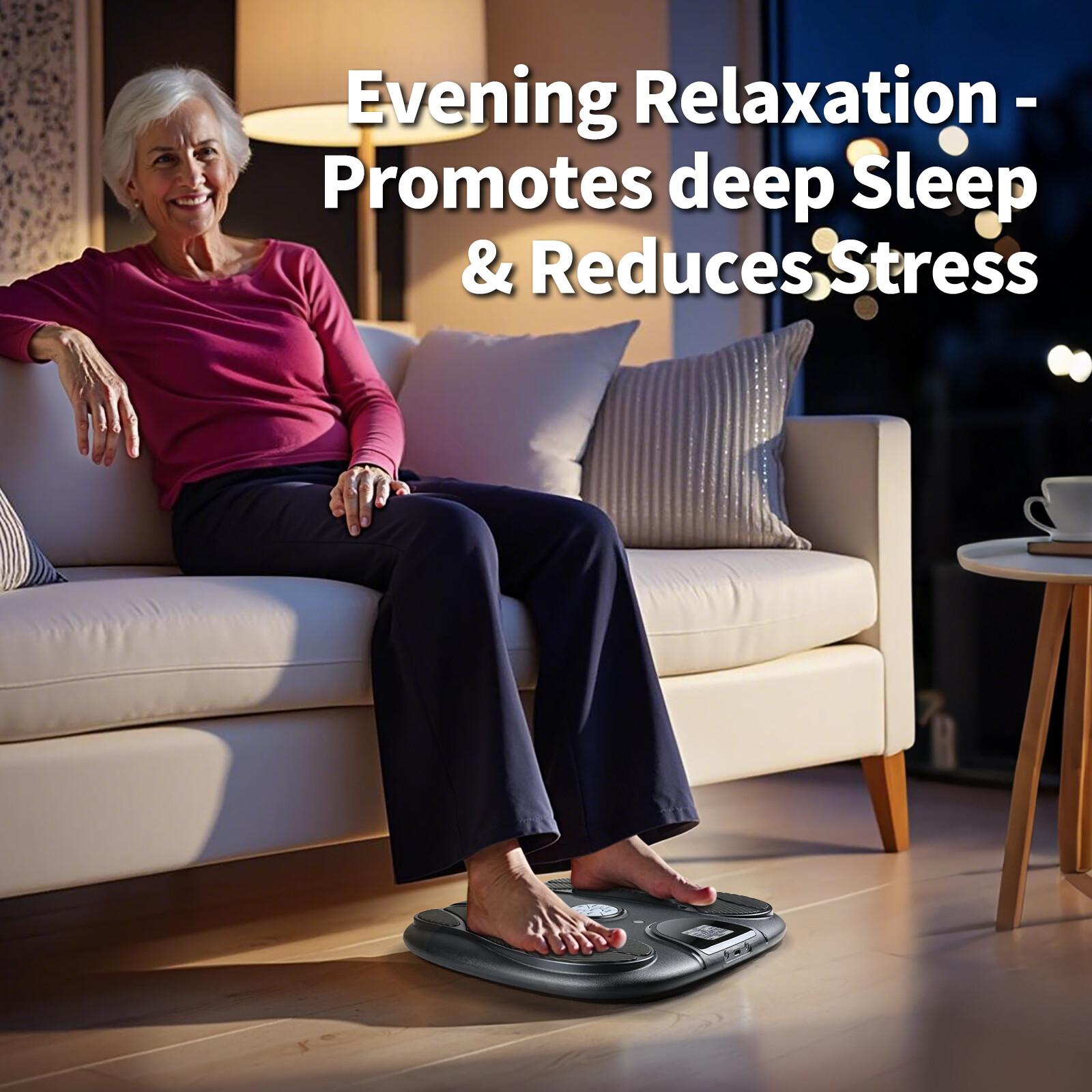 EMS Foot Massager for Neuropathy Electric Feet Legs Blood Circulation Machine