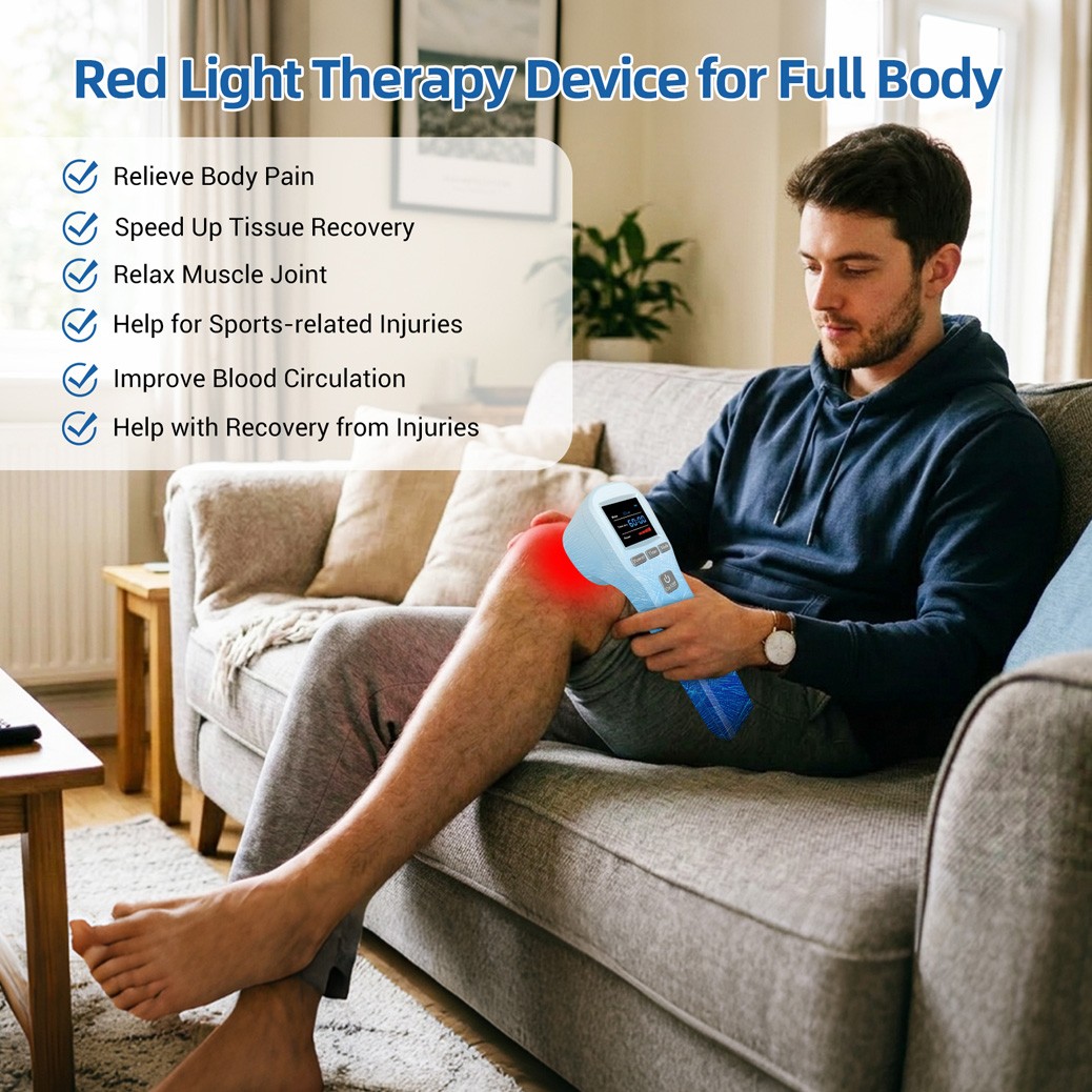 Class 3b Cold Laser 650nm 808nm Red Light Therapy for Back Shoulder Pain Relief
