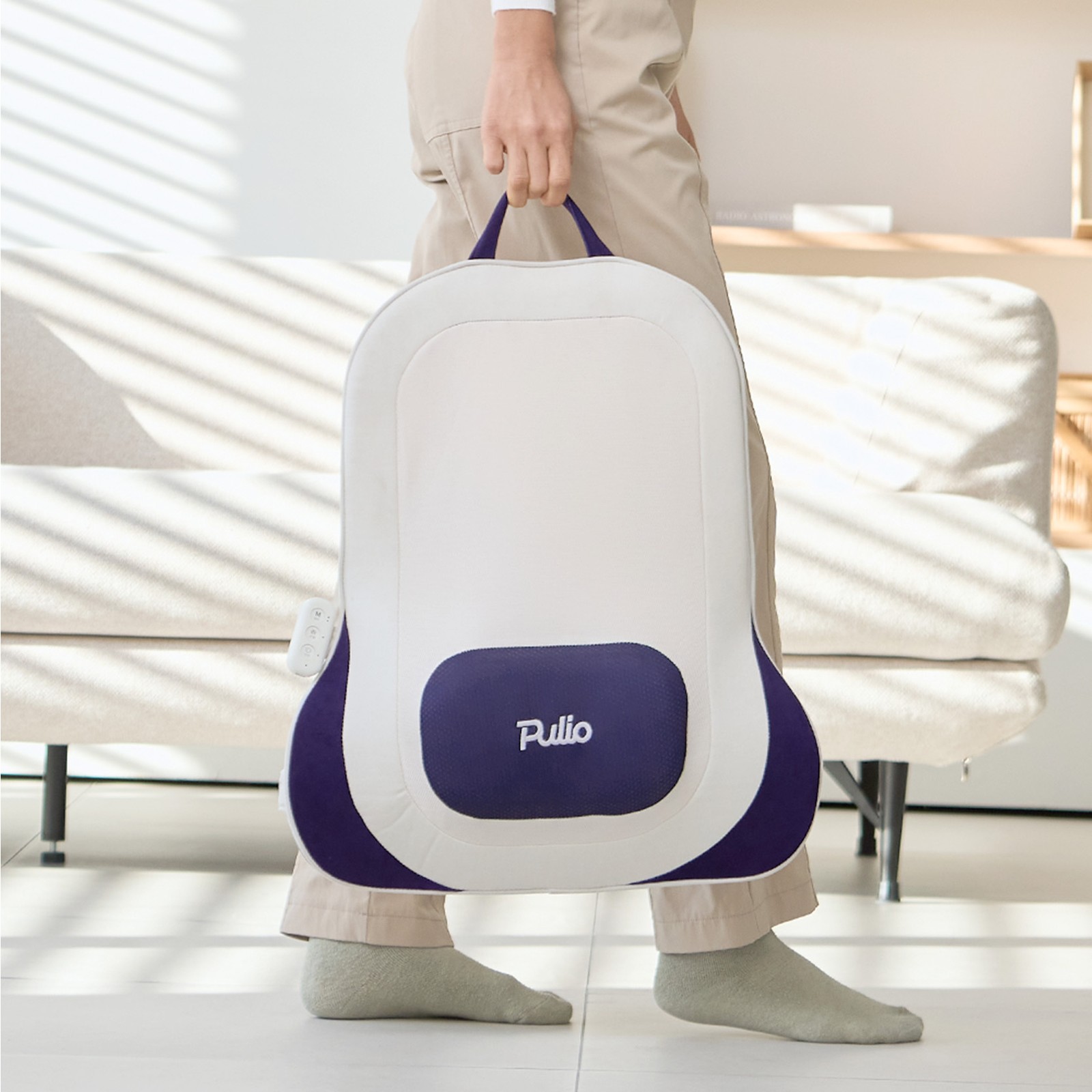 Pulio Portable Wireless Back & Lumbar Massage Cushion