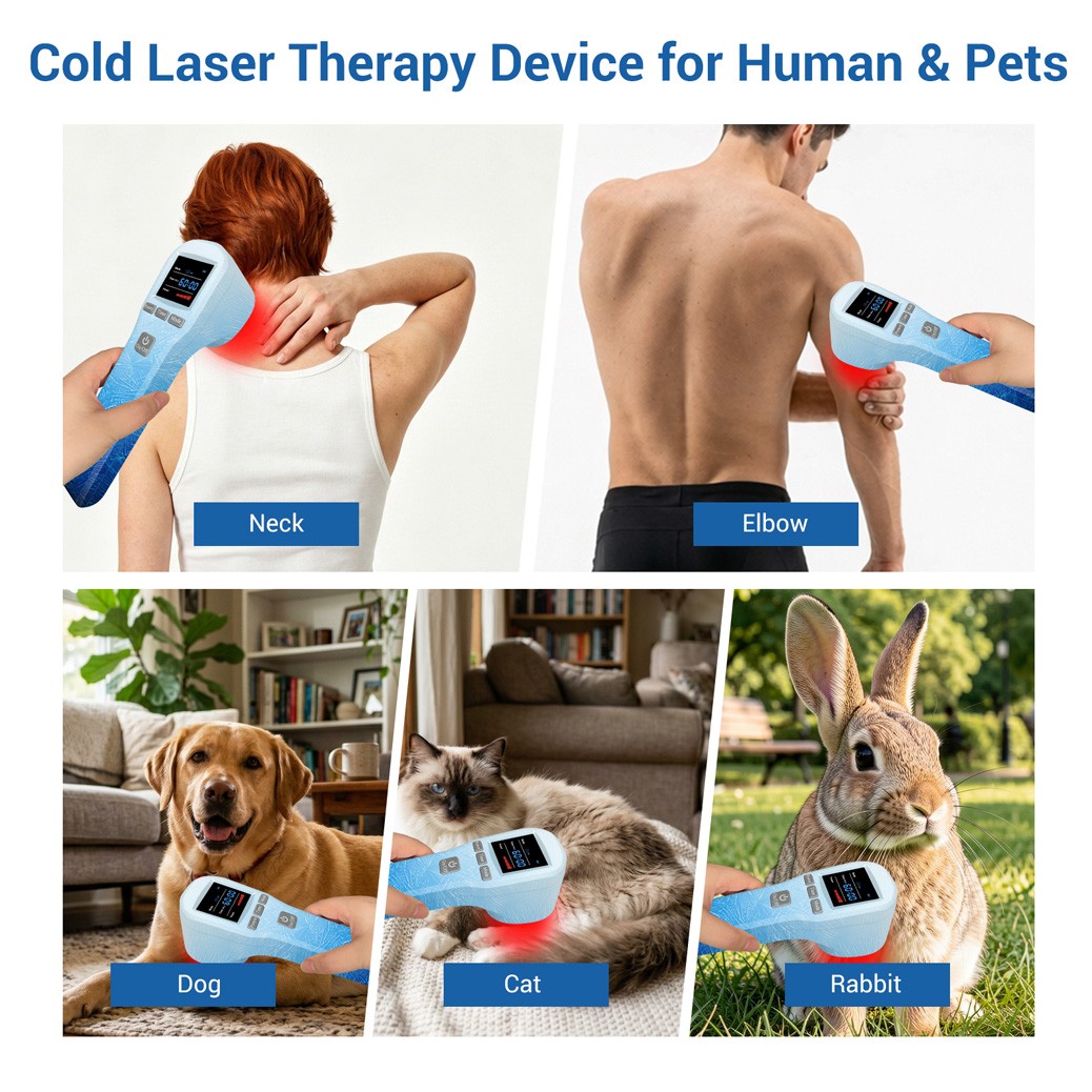 Class 3b Cold Laser 650nm 808nm Red Light Therapy for Back Shoulder Pain Relief