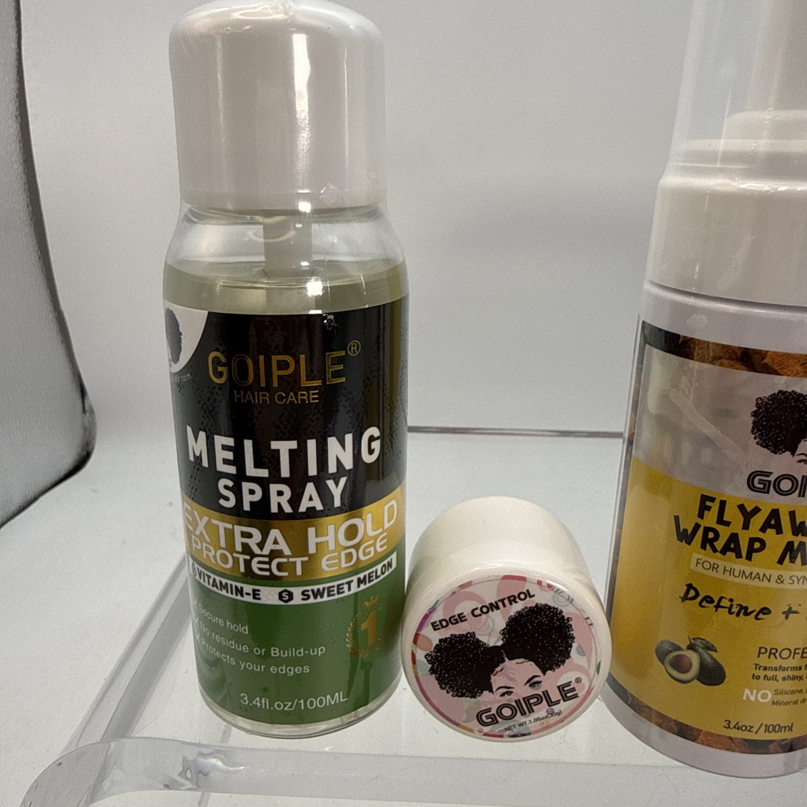 Goiple Lace Melting and Holding Spray Glue-Less Hair Adhesive Kit Wigs Lace Bond