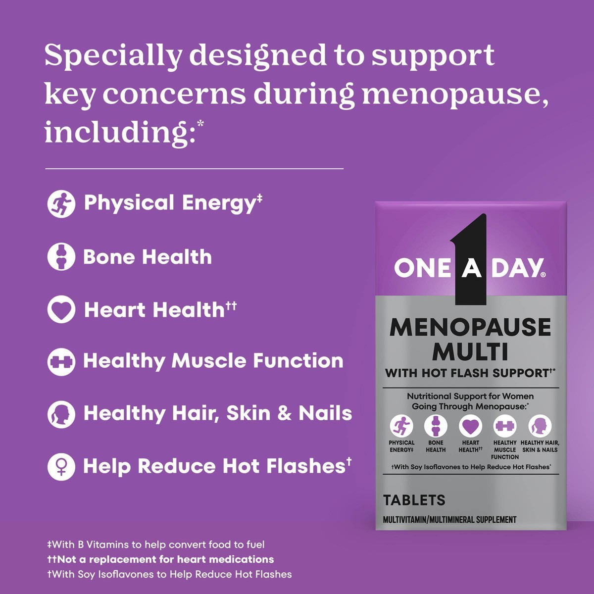 One A Day Women’s Menopause Multivitamin,with Calcium and Vitamin D Tablets-50ct