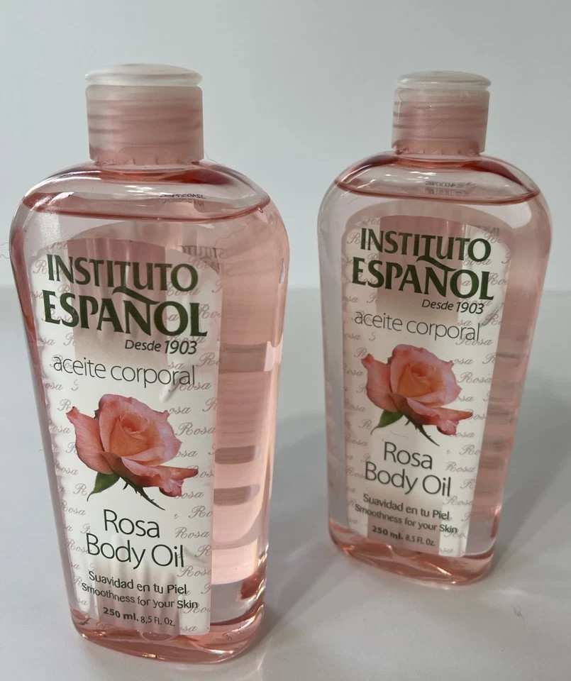 INSTITUTO ESPANOL ROSA BODY OIL, 2 PACKS, MADE IN SPAIN, FREE SHIPPING