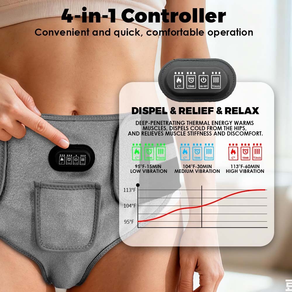 660nm Red Light Therapy Heating Massage Pants for Pain Relief Muscle Relaxation