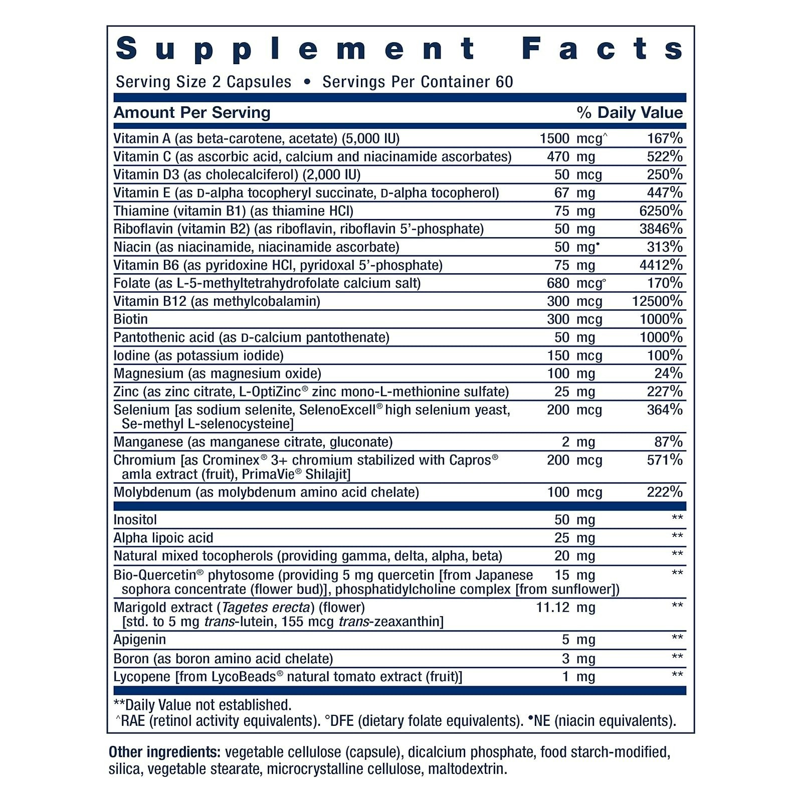 Life Extension Two-Per-Day Multivitamin – 120 Capsules, Non-GMO, Gluten-Free