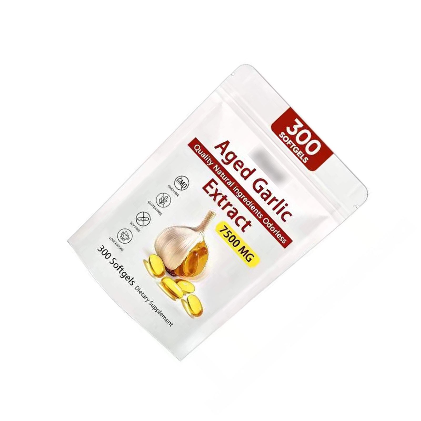 2Pack Elare Aged Garlic Extract, 300 Softgels, 7500mg Odorless Heart & Immune