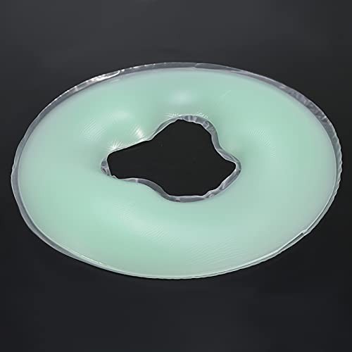 Face Massage Pillow, Silicone Cushion for Table Default, Light Green