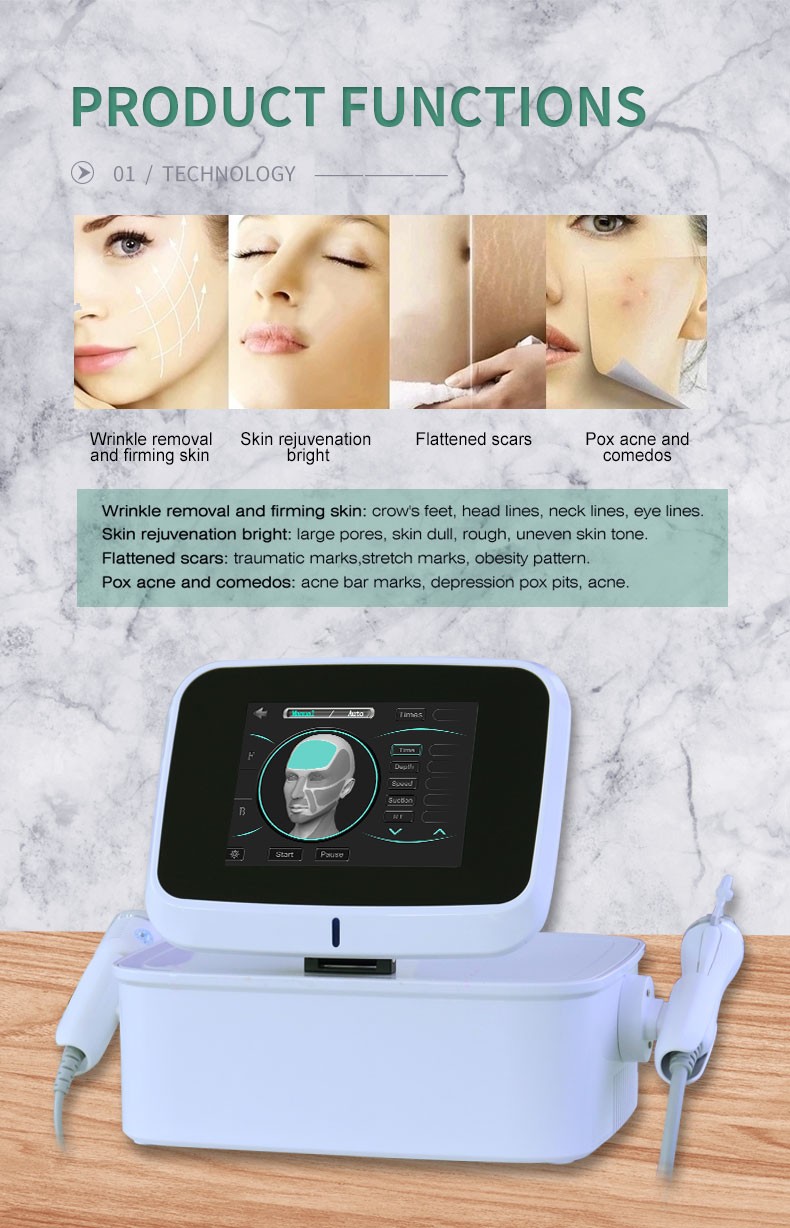 2in1 RF Micro-n-eedle Machine Cold Hammer Anti Scars Spot Wrinkle Removal Beauty