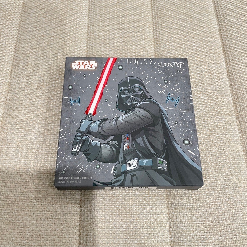 ColourPop Star Wars Darth Vader Pressed Powder Eyeshadow 9 Pan Palette Grey Red