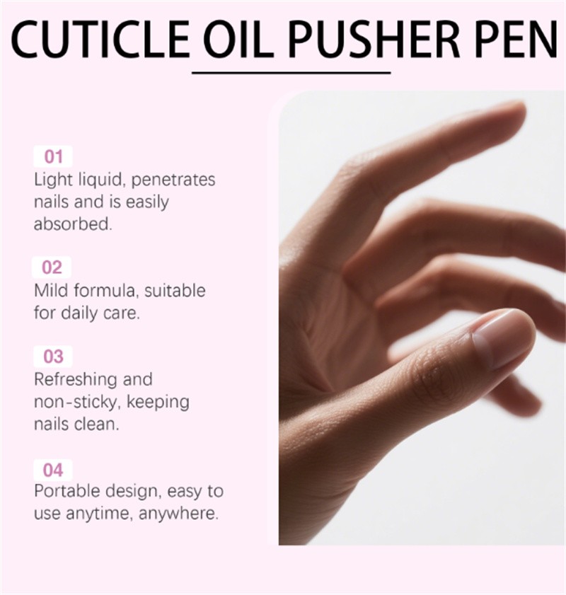 2026 Upgrade 3-in-1 Nail Care Pen – Cuticle Pusher Nail Pen Oil