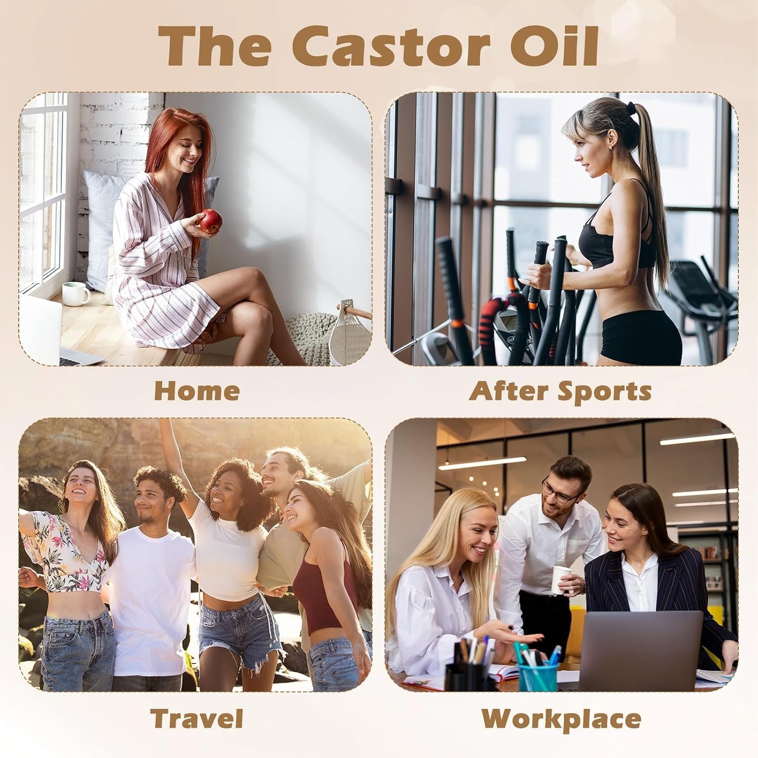 2Pcs Adjustable Castor Oil Pack Wrap for Feet, Reusable Castor Oil Compress Foot