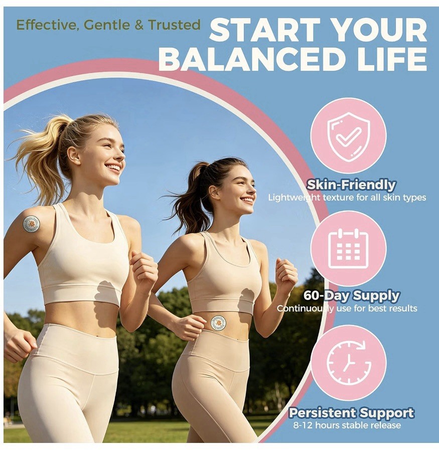 Berberine Weight Loss Patches 60ct Keto-Friendly Gluten-Free Latex-Free