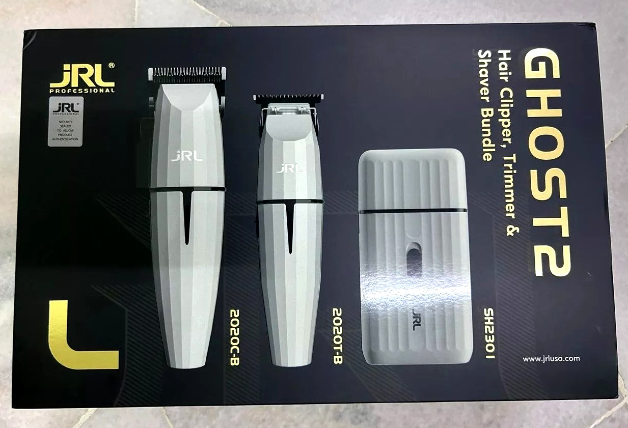JRL Ghost 2 Combo Edition FF2020 Collection Onyx Hair Clipper, Trimmer, Shaver
