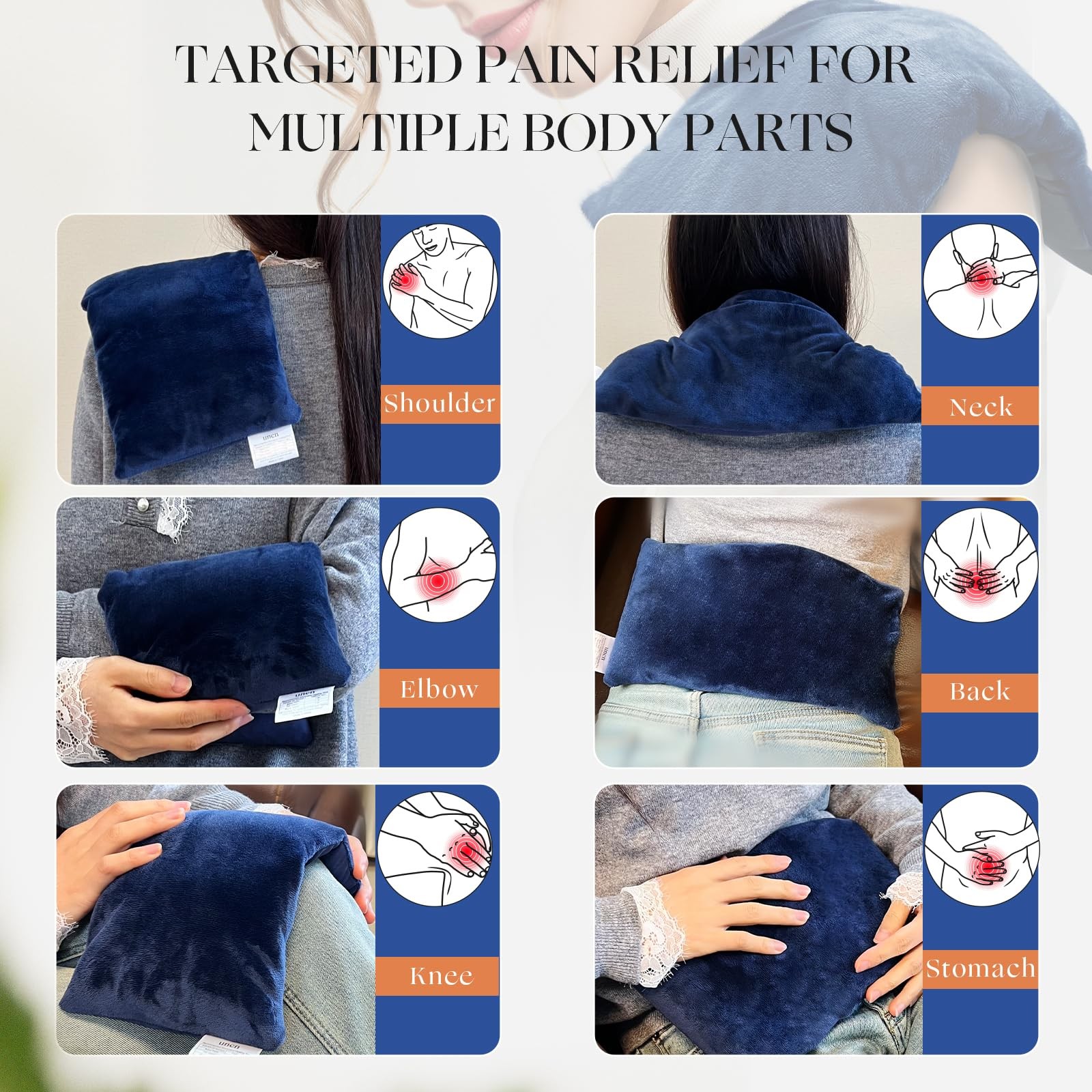 Microwavable Heating Pad with Washable Cover 13×7 Inch Flaxseed Microwave Hot