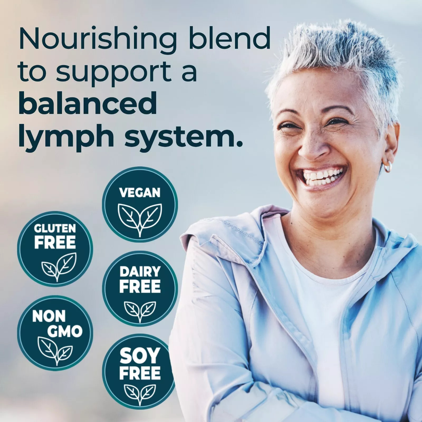 Lymphatic Supplement Reduces Swelling Support Lymphatic 60 Capsule Immune System