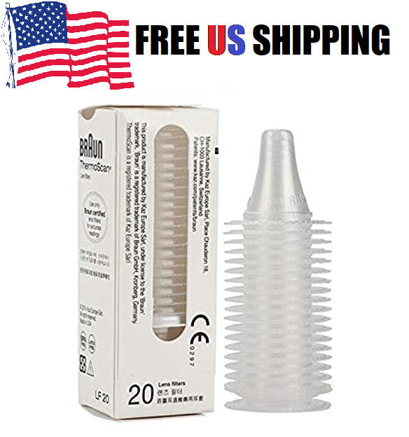 20 Welch Allyn Braun Lens Covers for Braun Thermoscan Thermometer OEM 1 pack