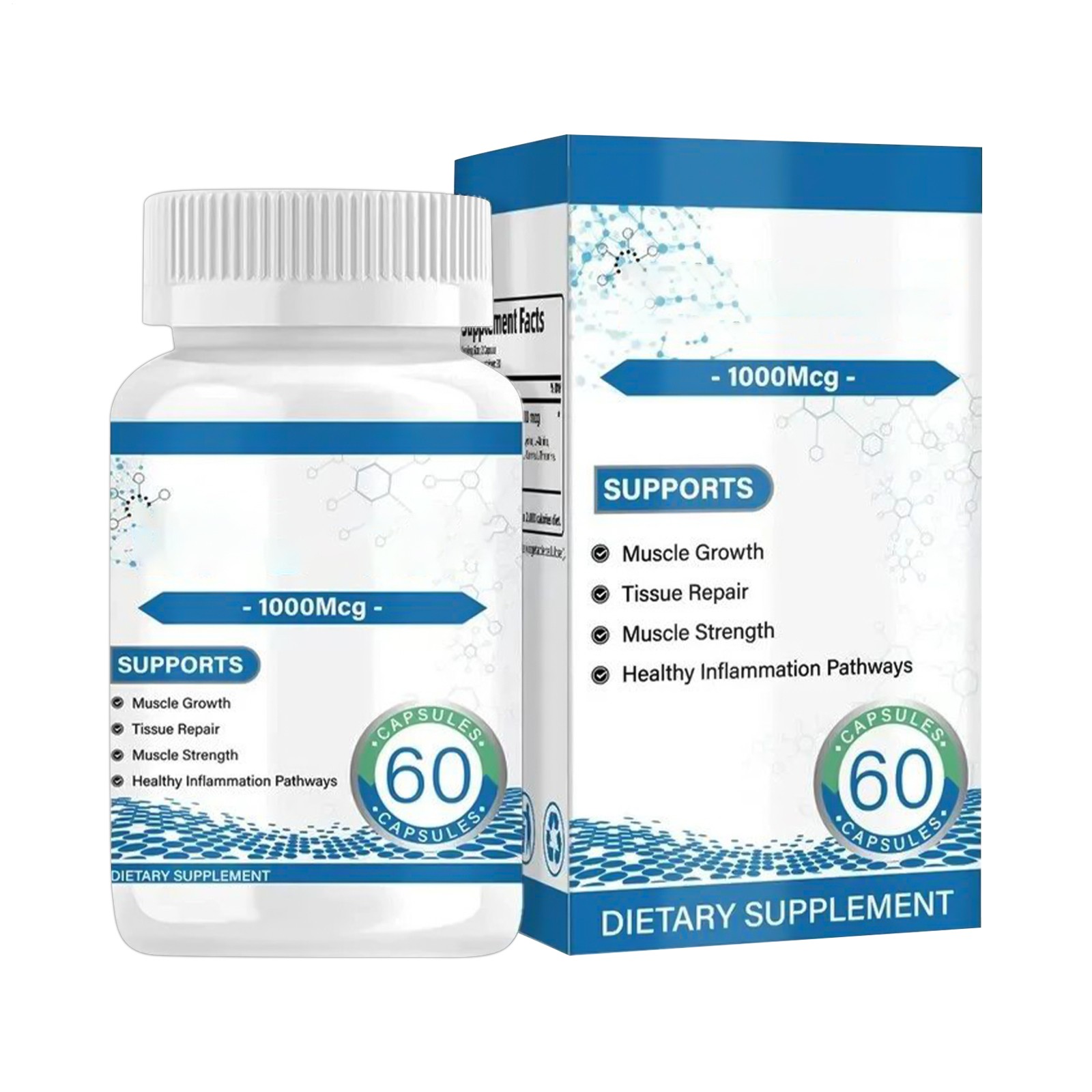 BCP-157Collagen Peptides 1000 Mcg 60 Count Sports Fitness Recovery Muscle Supply