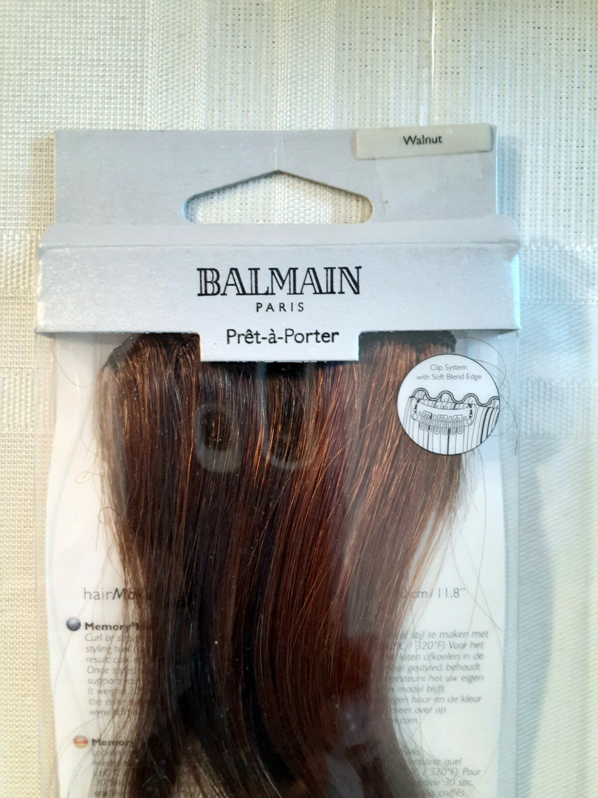 Balmain Hair Make-Up 1PC Color Fringe Extension Soft Blend Edge! 30cm 11.8″