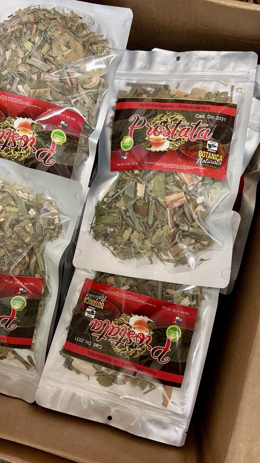 Botanica Naturista Prostata Herbal Tea Leaves 4 oz 100% Natural Exp Dec 2031