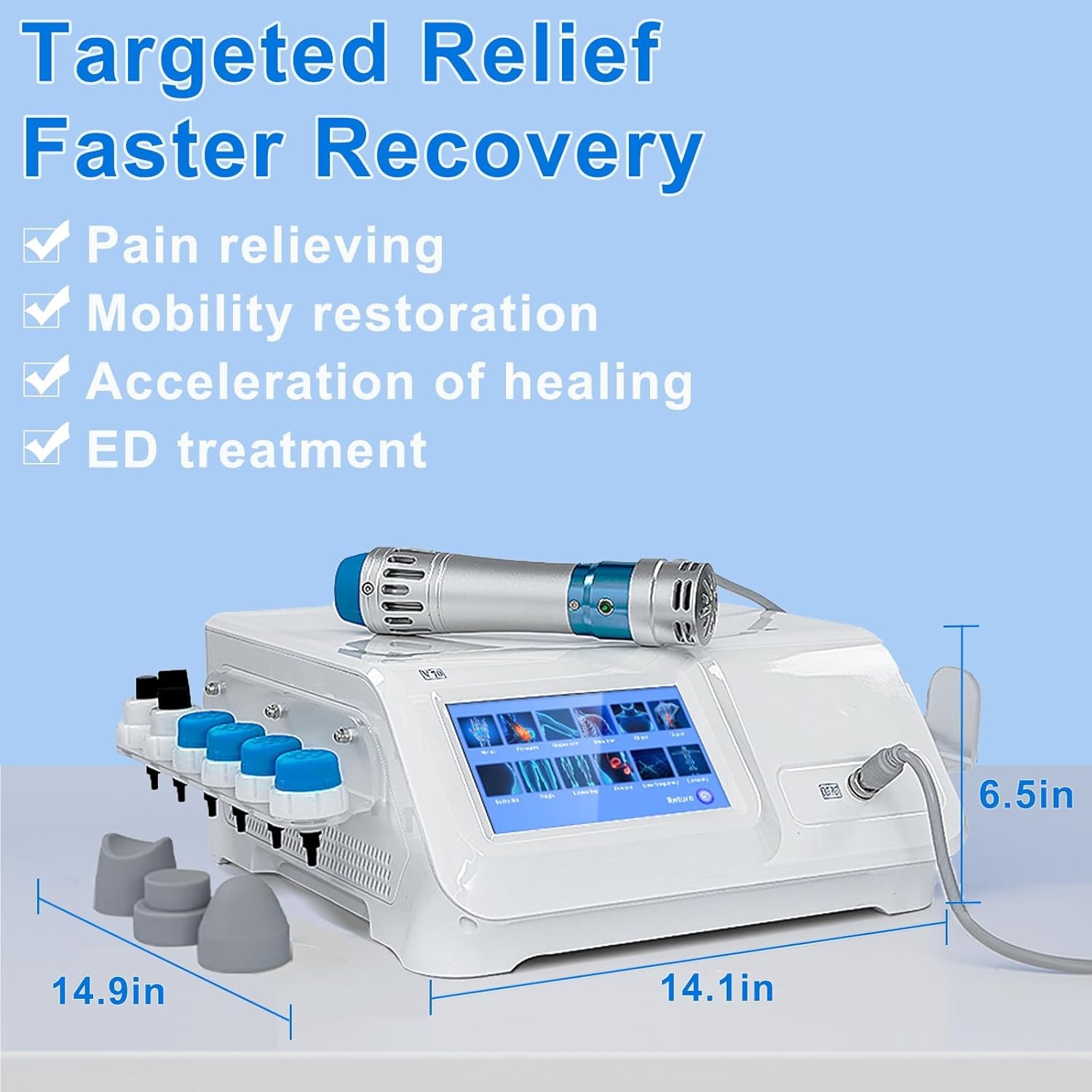 ED Shockwave Therapy Machine Shock Wave Body Massager Pain Relief Equipment USA
