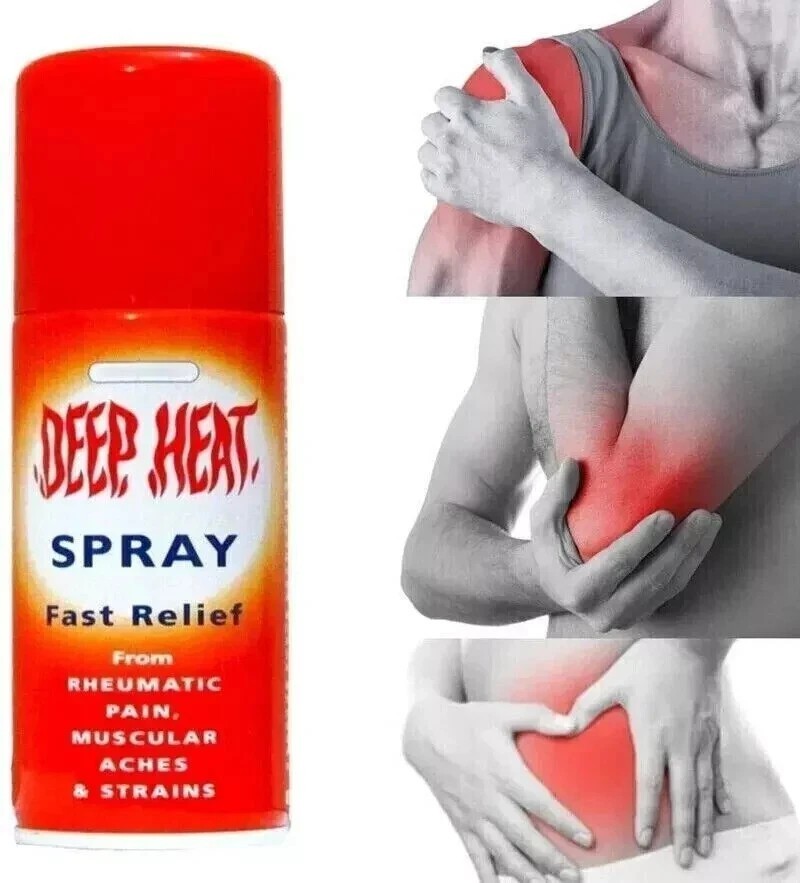 3 x Deep Heat Spray 450ml – Fast Relief for Muscle Pain, Strains & Aches