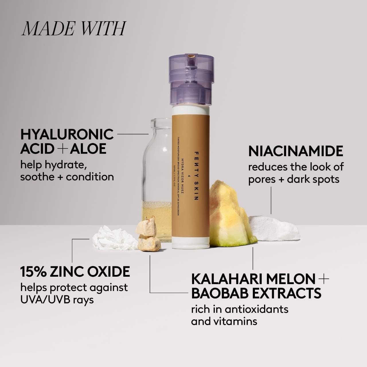 Fenty Beauty Authentic Broad Spectrum Mineral Spf 30 Sunscreen 1.7 oz 10 colors