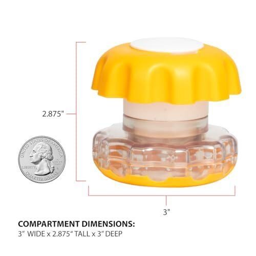 Small Pill Crusher Tablets Grinder with Storage Compartment for Vitamins Tablets